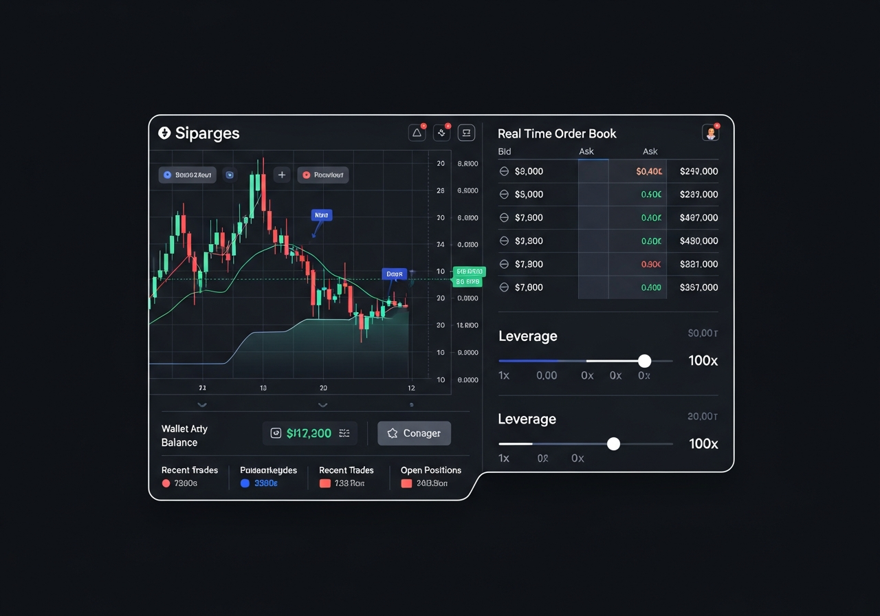 Perpetual futures trading interface